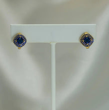 Multi Color Gold Plated Baguette, Gem Stone Huggies ,Cluster Flower Earrings