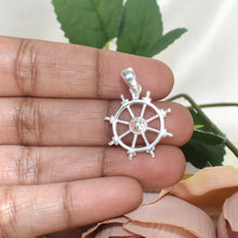 Anchor Wheel Pendant 925 Sterling Silver Pendant Rueda Pendant Sailor Jewelry Gift