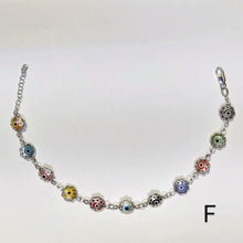 Multicolor EvilEye Bracelet 925 Sterling Silver Protection Pulsera7.5
