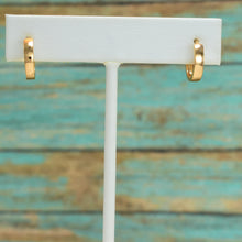 Simple Plain Gold Plated Huggie Earrings For Women, Men, Kids