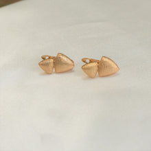 Simple Triangular Huggies - Gold Plated Small Minimalist Earrings for Everyday