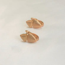 Simple Triangular Huggies - Gold Plated Small Minimalist Earrings for Everyday