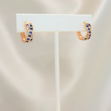 Multi Color Double Layer Hoop Earrings - Crossover Hoop Earrings - Gift for Girlfriend, Wife