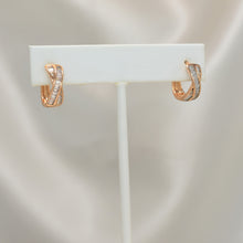 Multi Color Double Layer Hoop Earrings - Crossover Hoop Earrings - Gift for Girlfriend, Wife