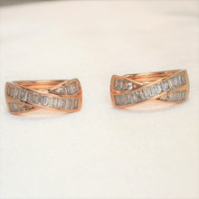 Multi Color Double Layer Hoop Earrings - Crossover Hoop Earrings - Gift for Girlfriend, Wife