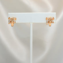 Bow Huggies Hoops - Gold Plated Ribbon Small Earrings Gift for Daughter