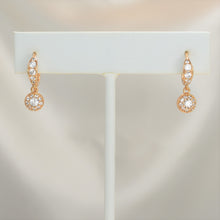 Minimalist Dangle Drop Huggies - Gold Plated Dainty Elegant Earrings - Gift for her