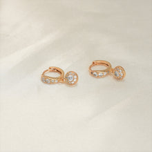 Minimalist Dangle Drop Huggies - Gold Plated Dainty Elegant Earrings - Gift for her