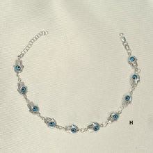 Blue Evil Eye Bracelet - 925 Sterling Silver - Protection Bracelet -Gift for her