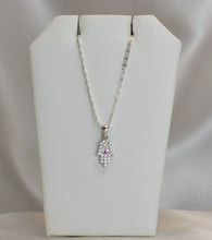 Sterling Silver Hamsa Hand Protection Necklace and Earrings Jewelry Set