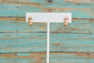 Plain Gold plated and Silver Plated Huggie Earrings, for Men and Women