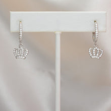 Sterling Silver Crown Earring and Necklace Jewelry Set