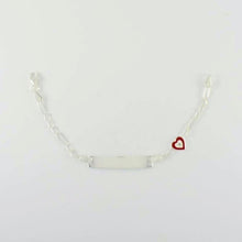 925 Silver Evil Eye ID Bracelet Heart Evil Eye Customized Bracelet